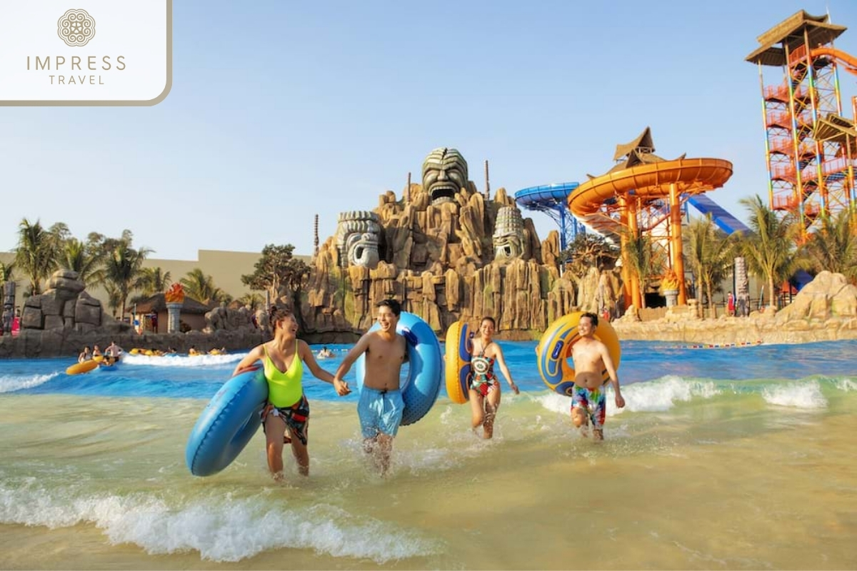 Water park area in VinWonders Phu Quoc