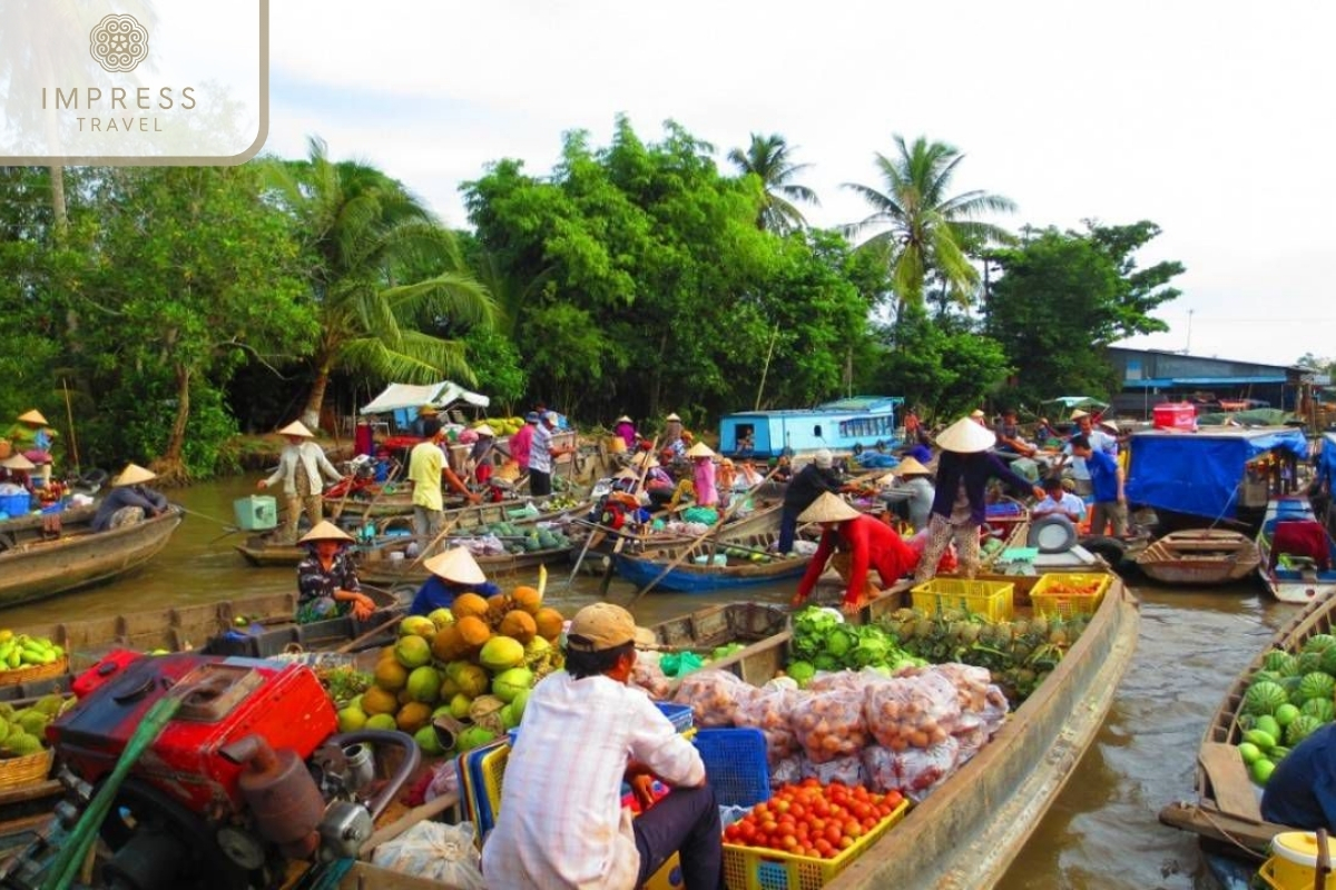 Cai Be Floating Market of visting Cai Be Floating Market's Vibrance