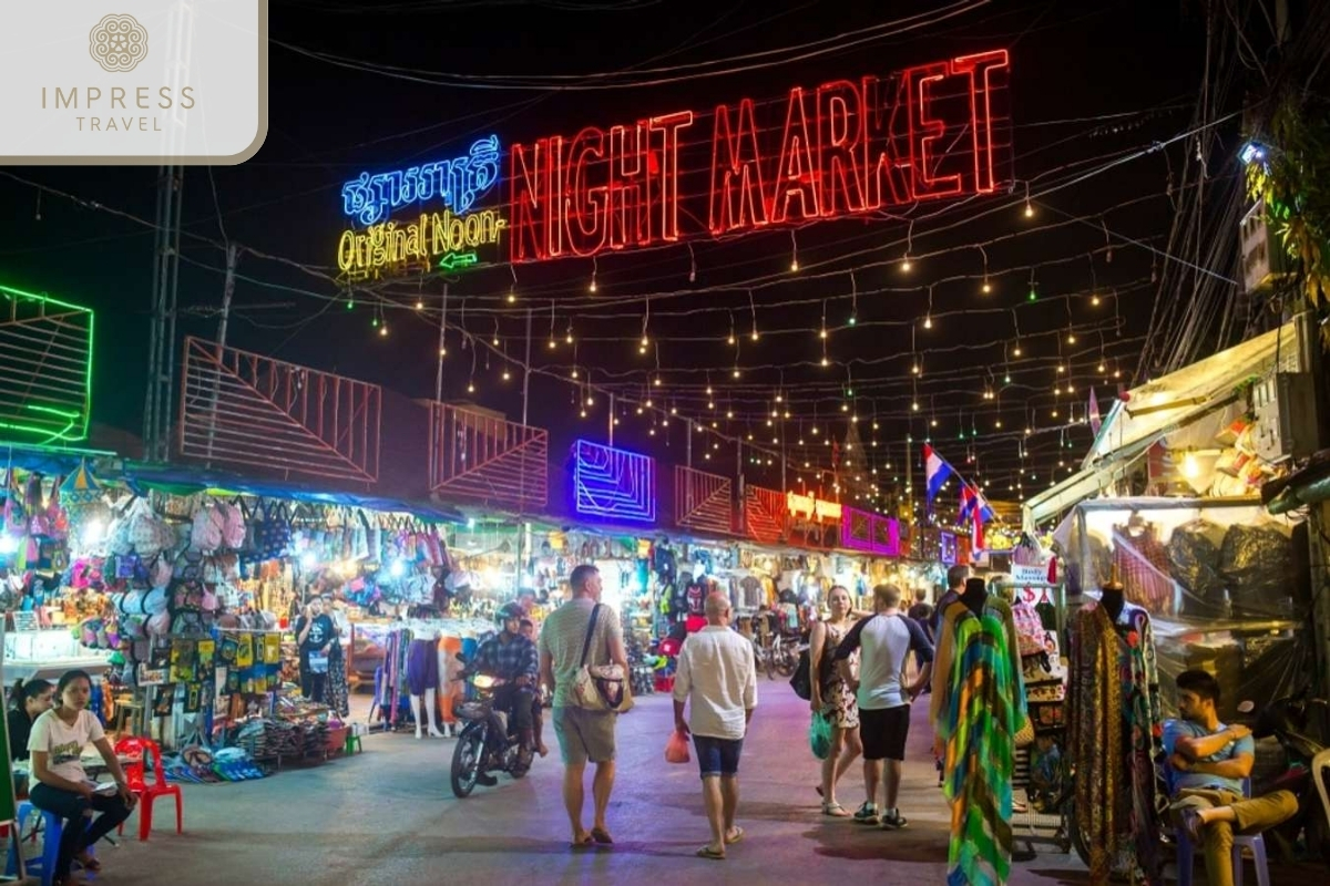 Siem Reap Night Market in Mekong Delta and Cambodia Tour Package