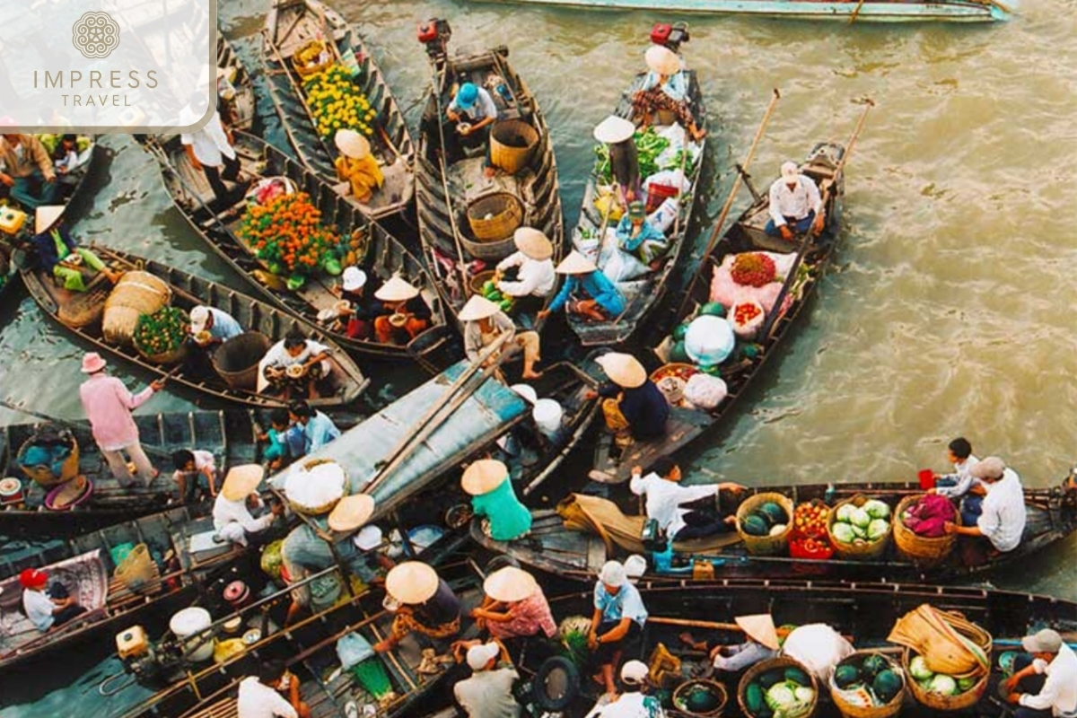 local market in Ben Tre in the Mekong Delta