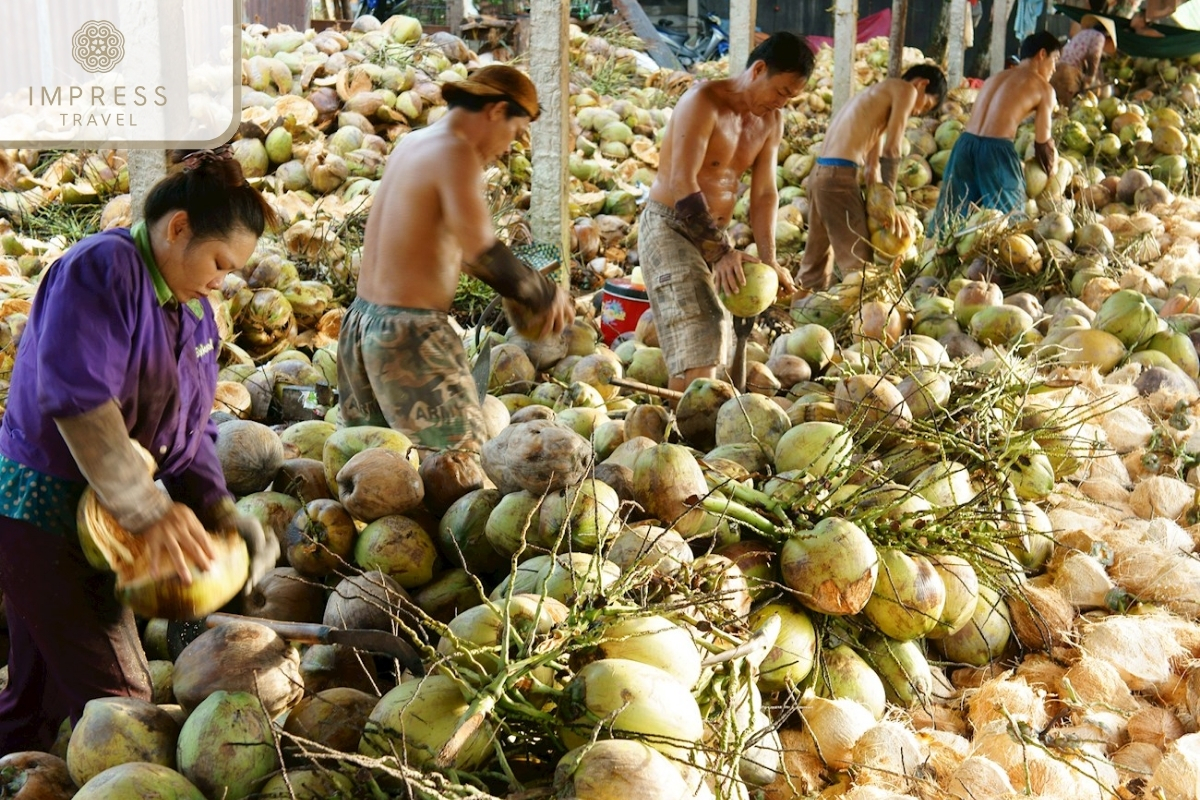 local coconut processing workshop