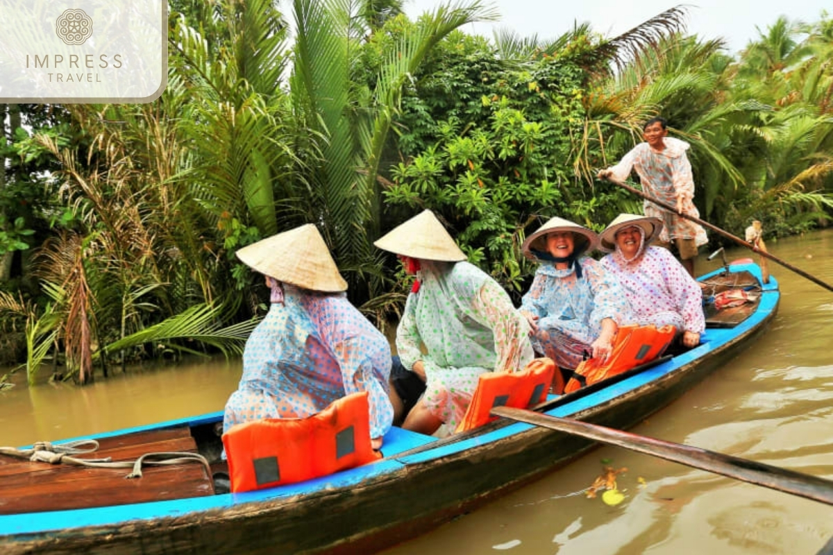 Boat Ride Through Small Canals: Travel Packages in the Mekong Delta