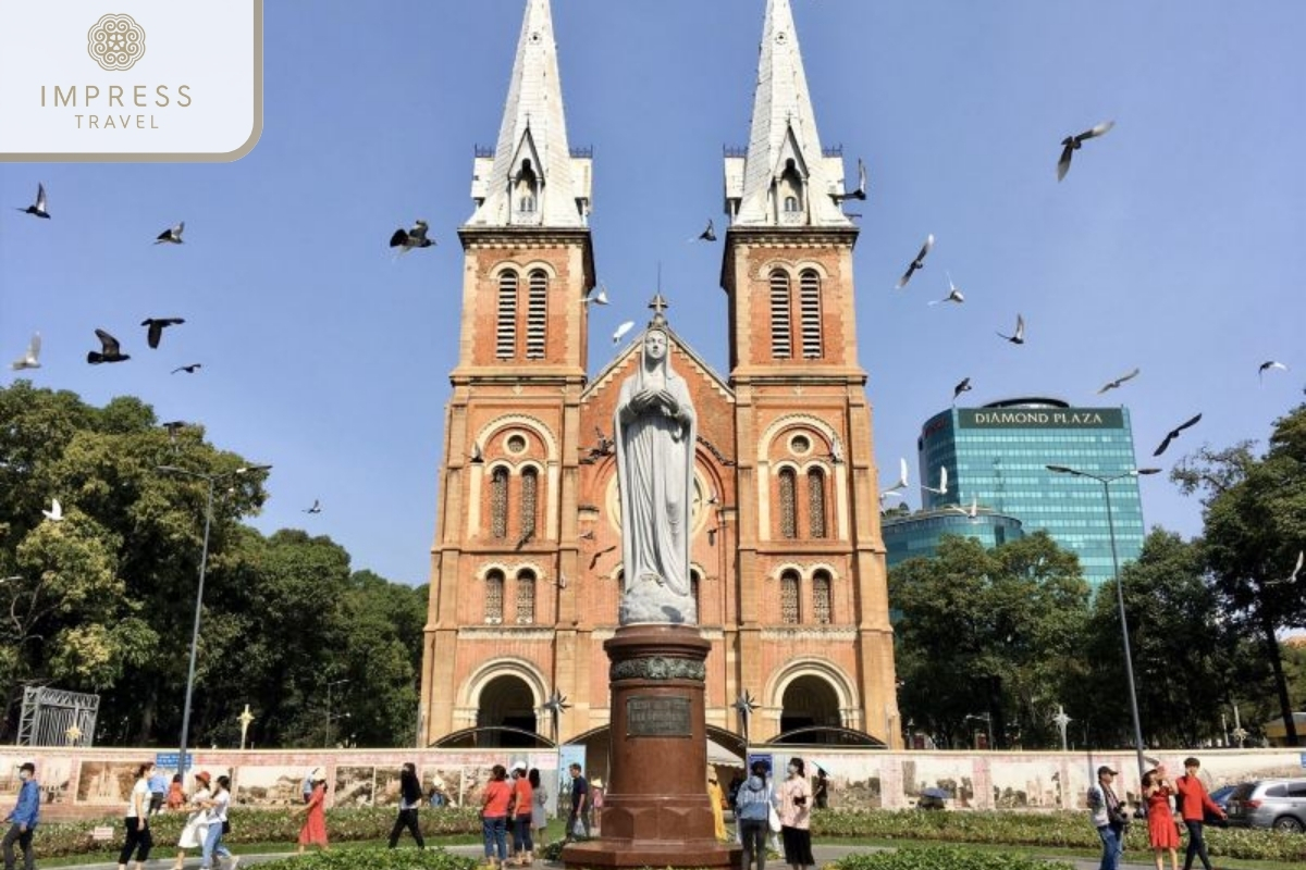 Notre-Dame Cathedral of the Saigon - My Tho - Can Tho in 72 Hours Tour