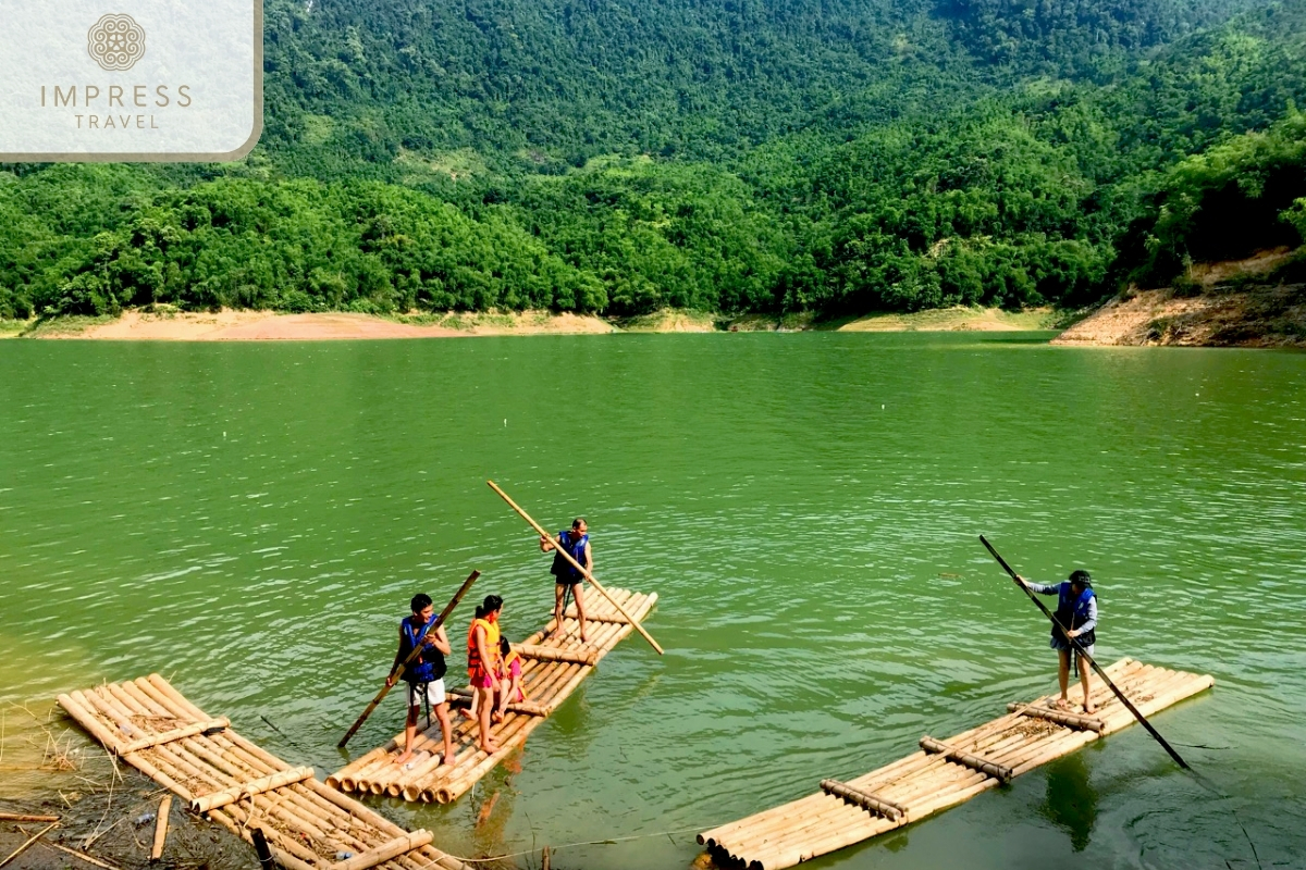 Bamboo Rafting on an Offbeat Trekking Tour in Pu Luong