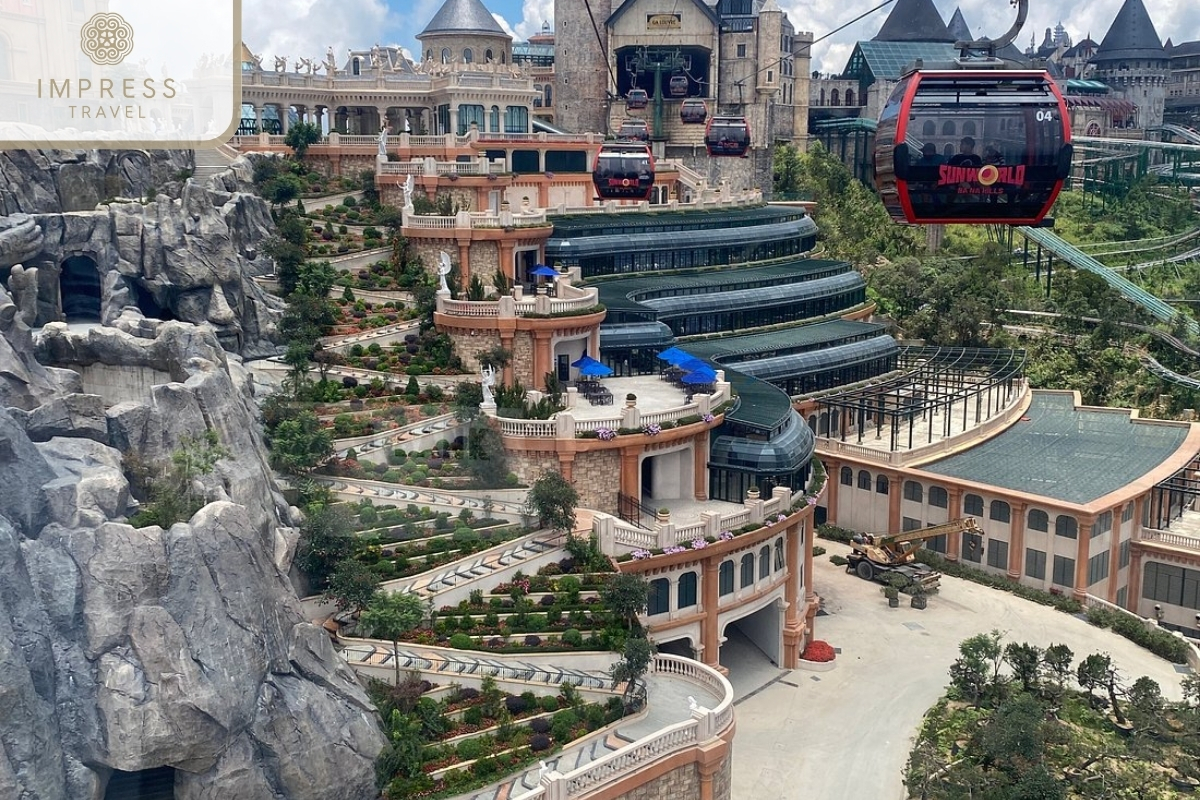 Panoramic view of the landscape of Ba Na Hills