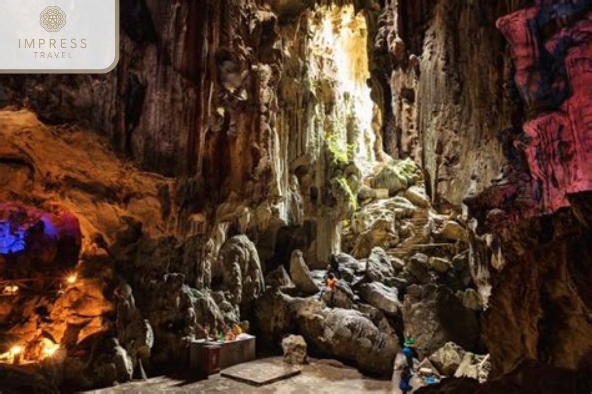 Unique Rock Formations in Tang Chon Cave in Danang