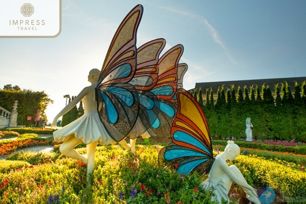 Le Jardin D'Amour Flower Garden of Ba Na Hills from Da Nang City