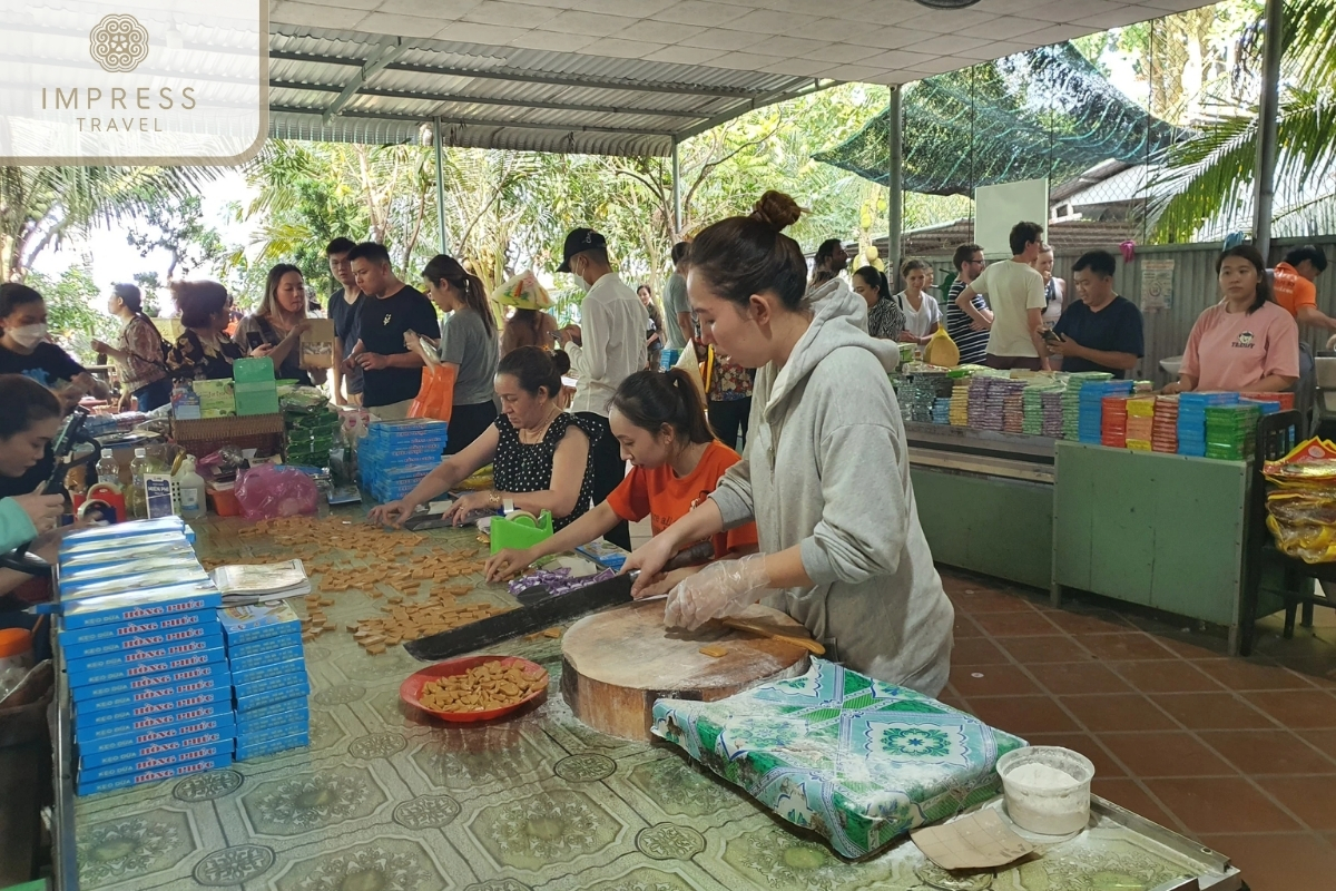 Visit a coconut candy factory in My Tho and Ben Tre