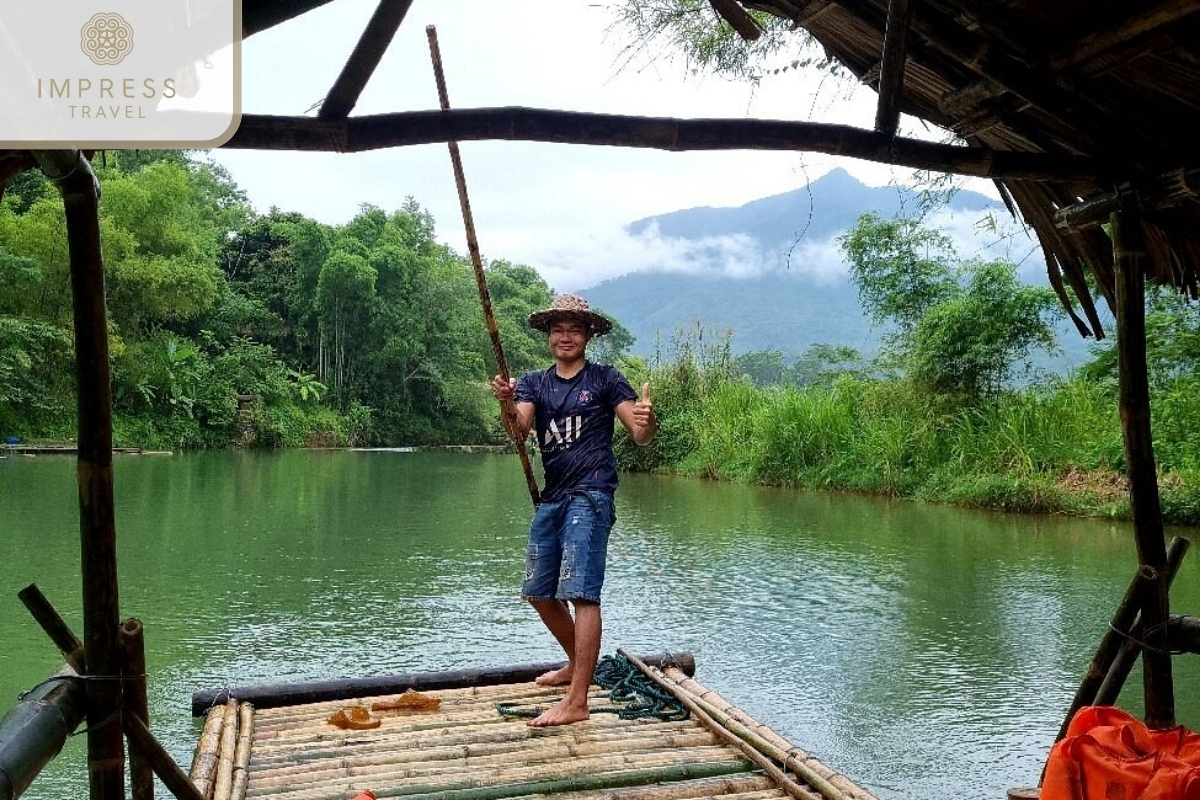 Bamboo Rafting on Cham Stream