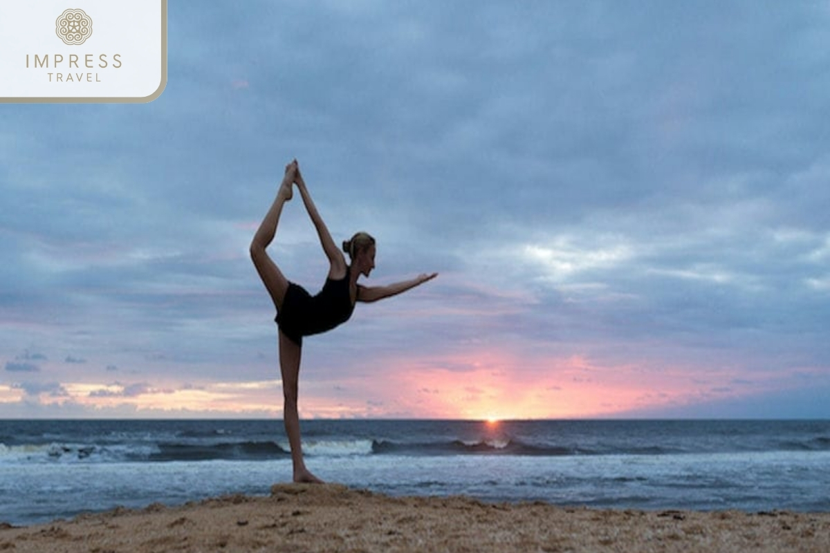 Yoga Session at Non Nuoc Beach in Da Nang