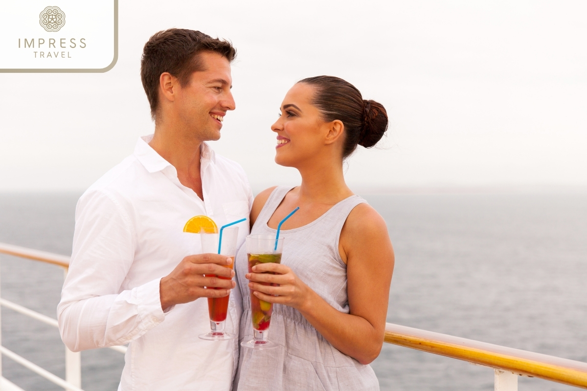 Cocktail on a Luxury Boat