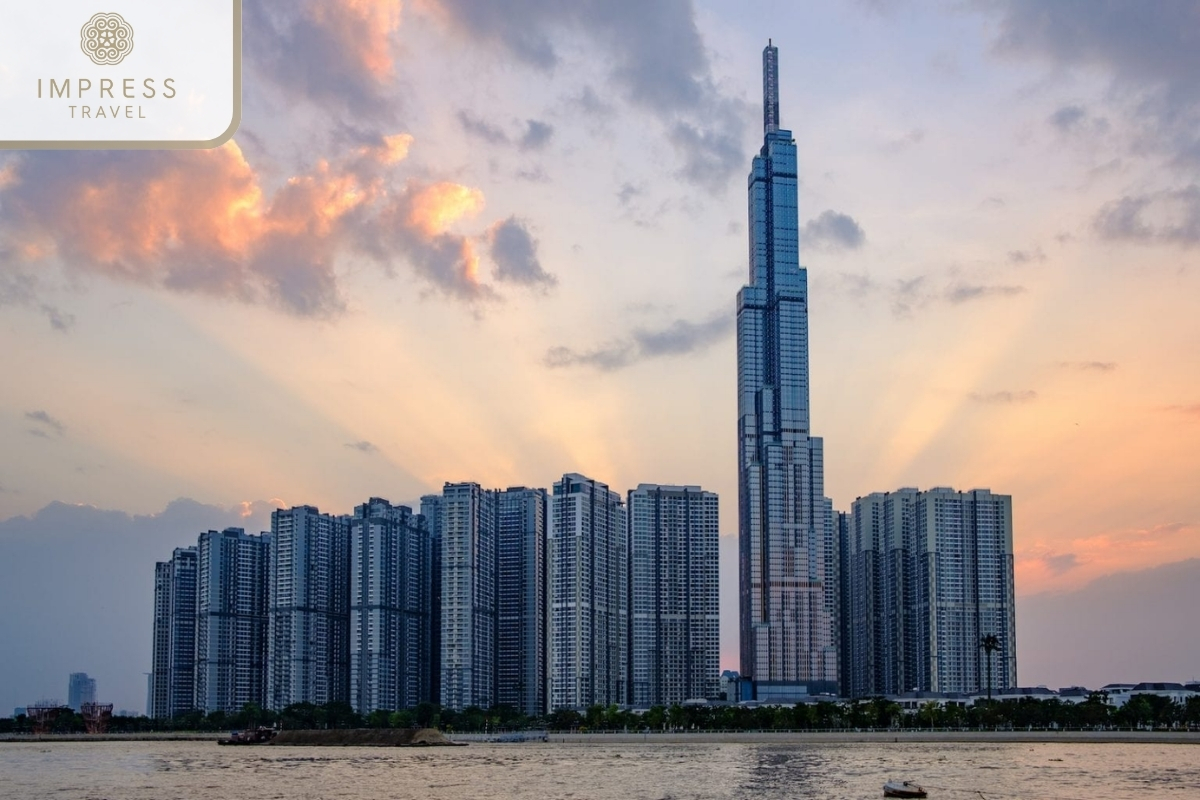 Landmark 81 of Saigon River Tour by Boat