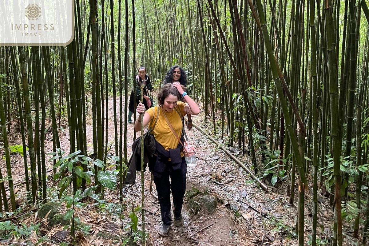 Trekking to Ta Van Village in Black Hmong guide speaking English