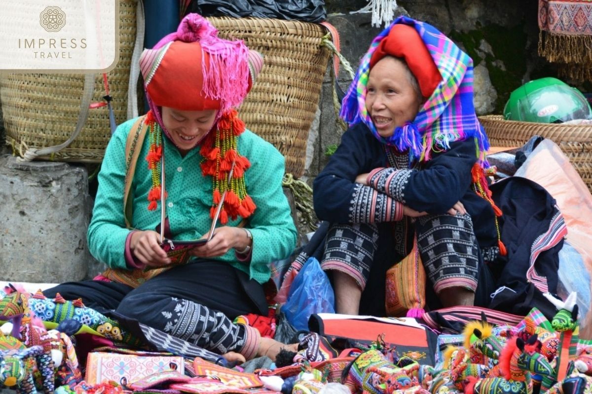 Traditional Goods in Muong Hum Market on a Sapa Day 