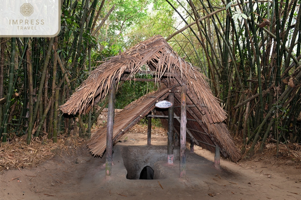 Cu Chi Tunnels in From My Tho to Kampot via Ha Tien