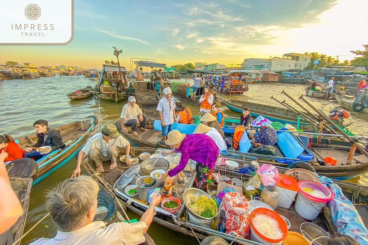 Cai Rang Floating Market in Eco Journey in Can Tho with Green Village Mekong