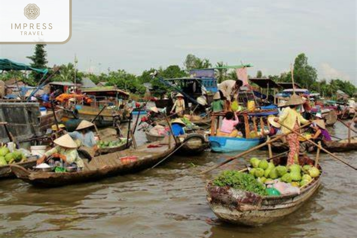 Cai Rang Floating Market in Visit an Organic Cacao Farm