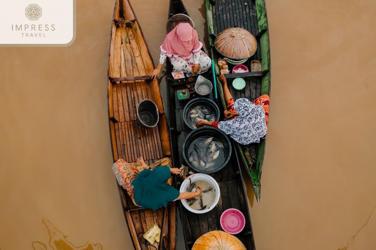 Cai Rang Floating Market in Visit an Organic Cacao Farm