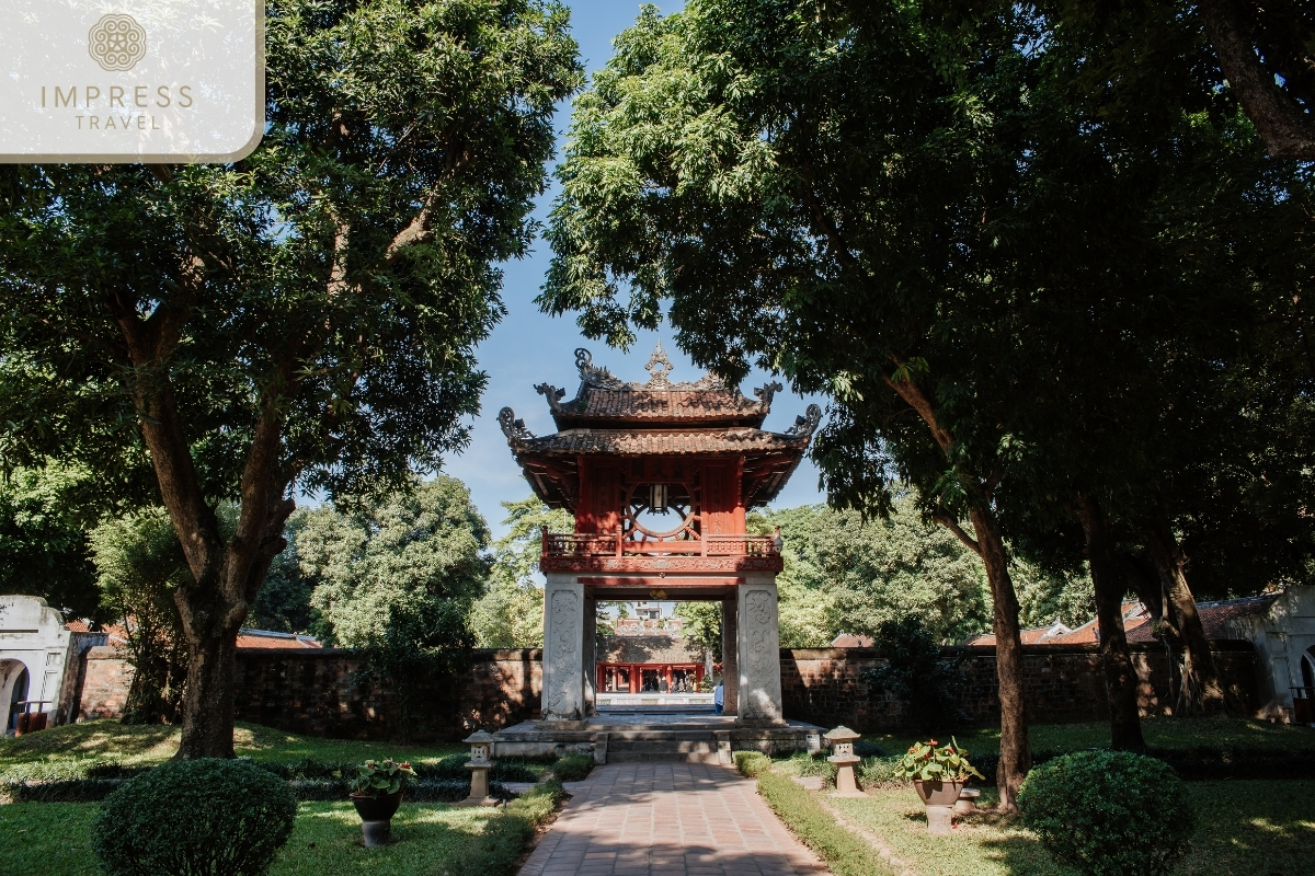 Temple of Literature in exciting things for tourists visiting Hanoi