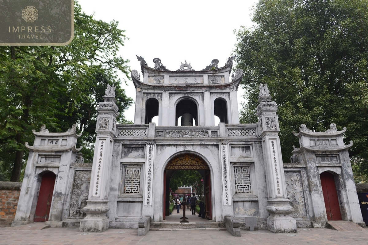 Temple of Literature in A Journey into Buddhism at Tran Quoc Pagoda