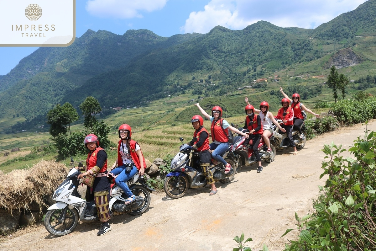 Motorbike in transportation for a Ha Giang trip 