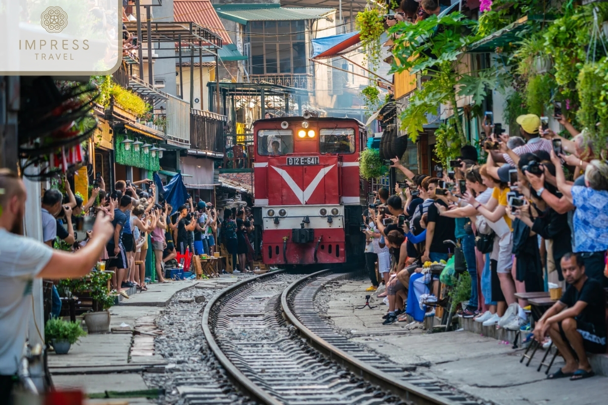 By Train in convenient transportation in Hanoi