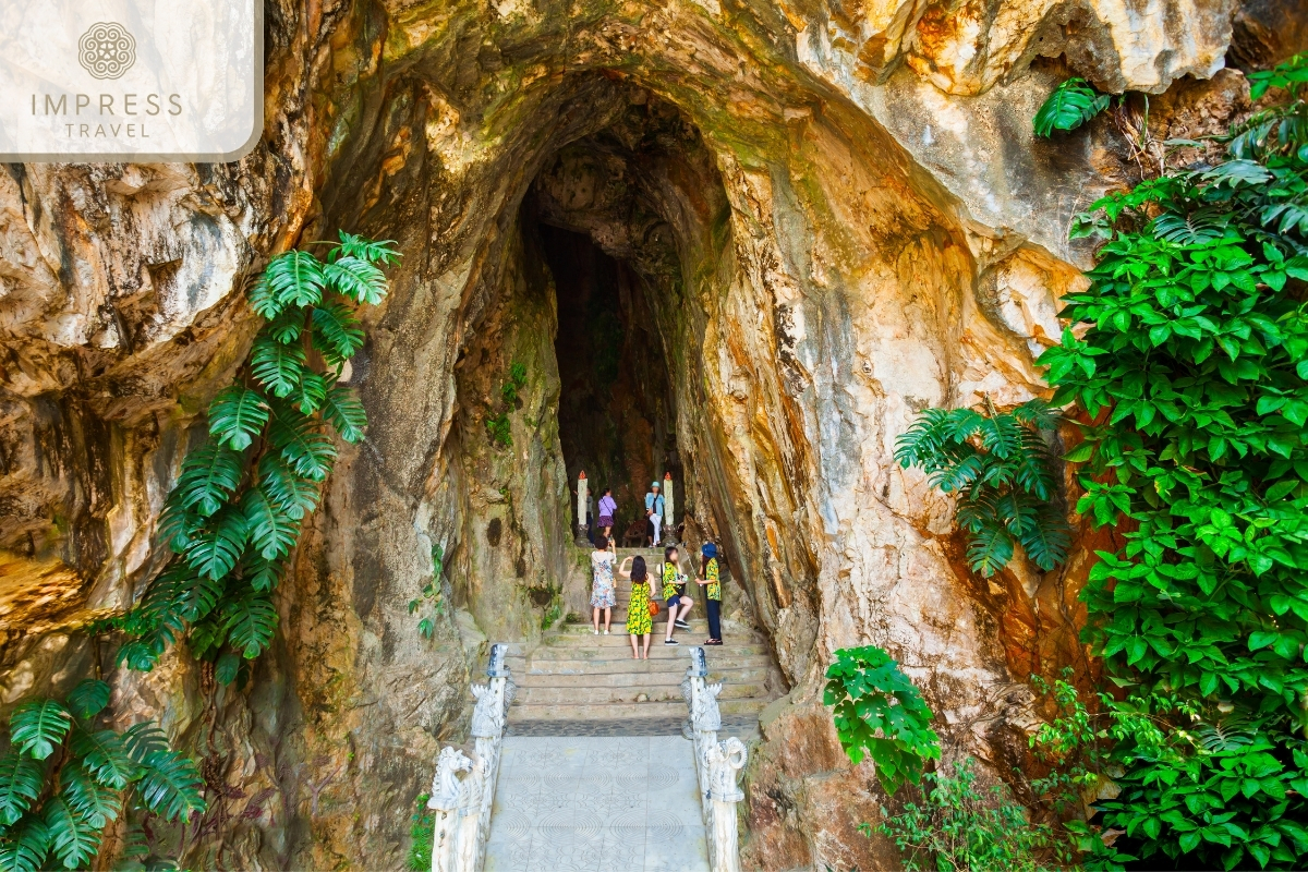 Marble Mountains in Da Nang enjoyable and relaxing on the beach