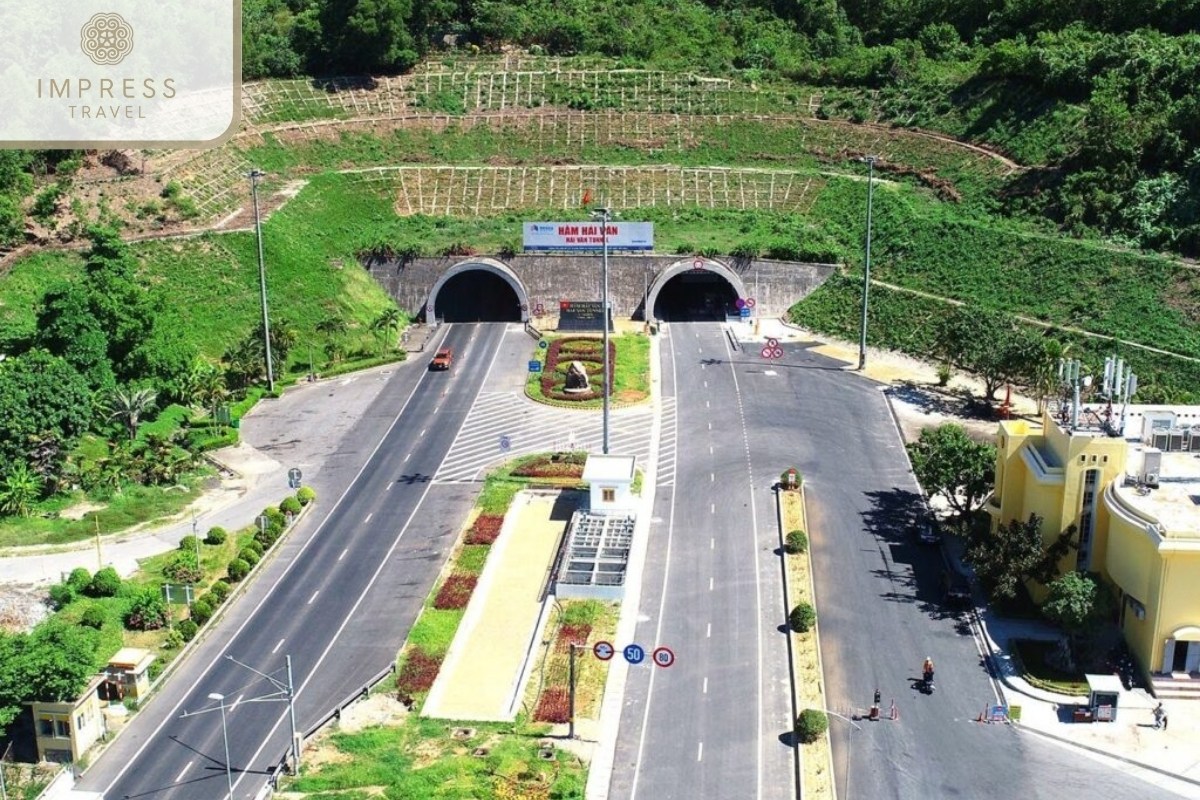 Hai Van Tunnel in Da Nang - Hue Ancient City tour