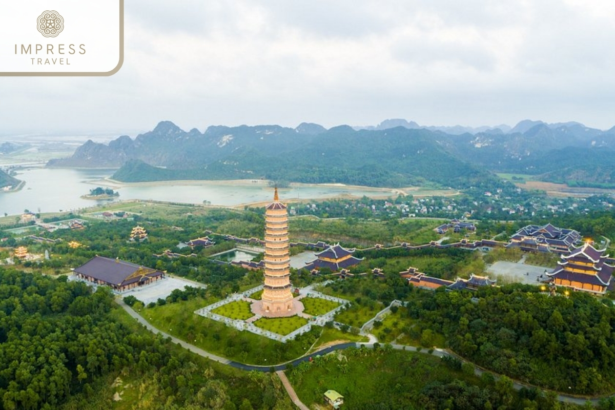 Bai Dinh Pagoda in Ninh Binh with a Peaceful Sampan Trip