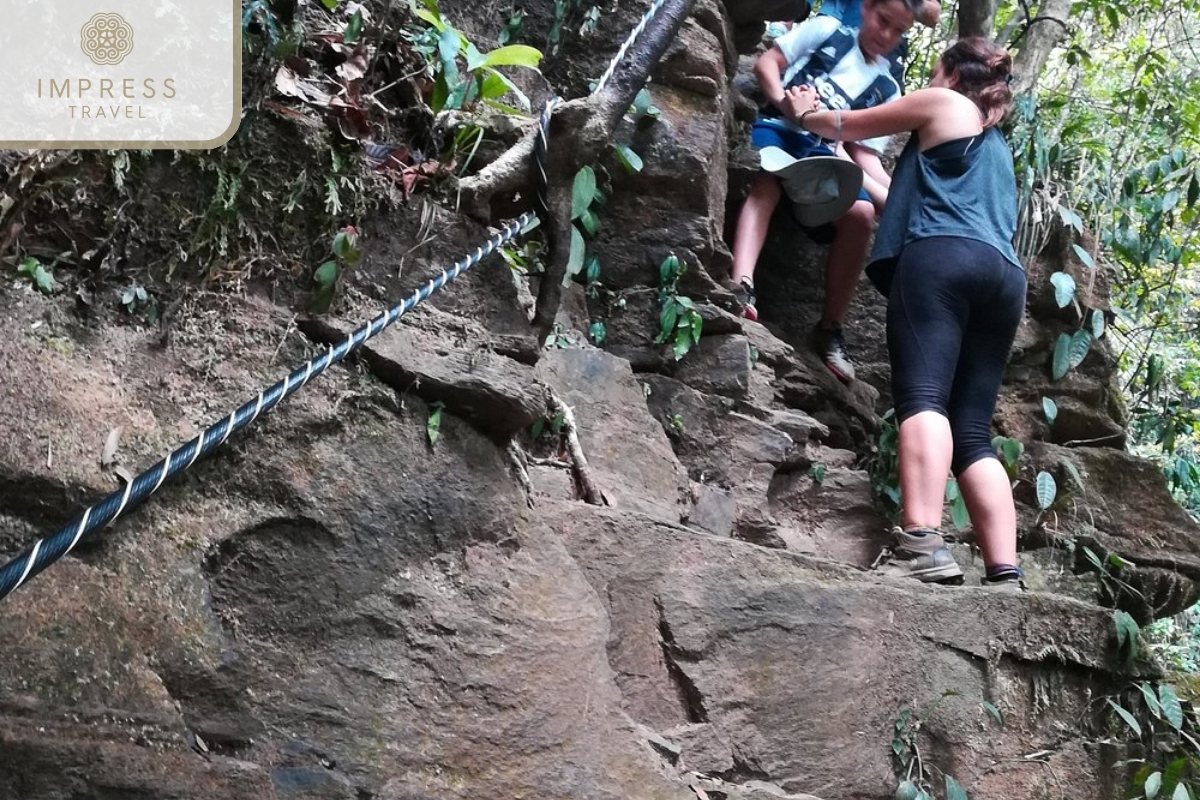 Dangerous roads in Bach Ma National Park Trekking Tour from Danang