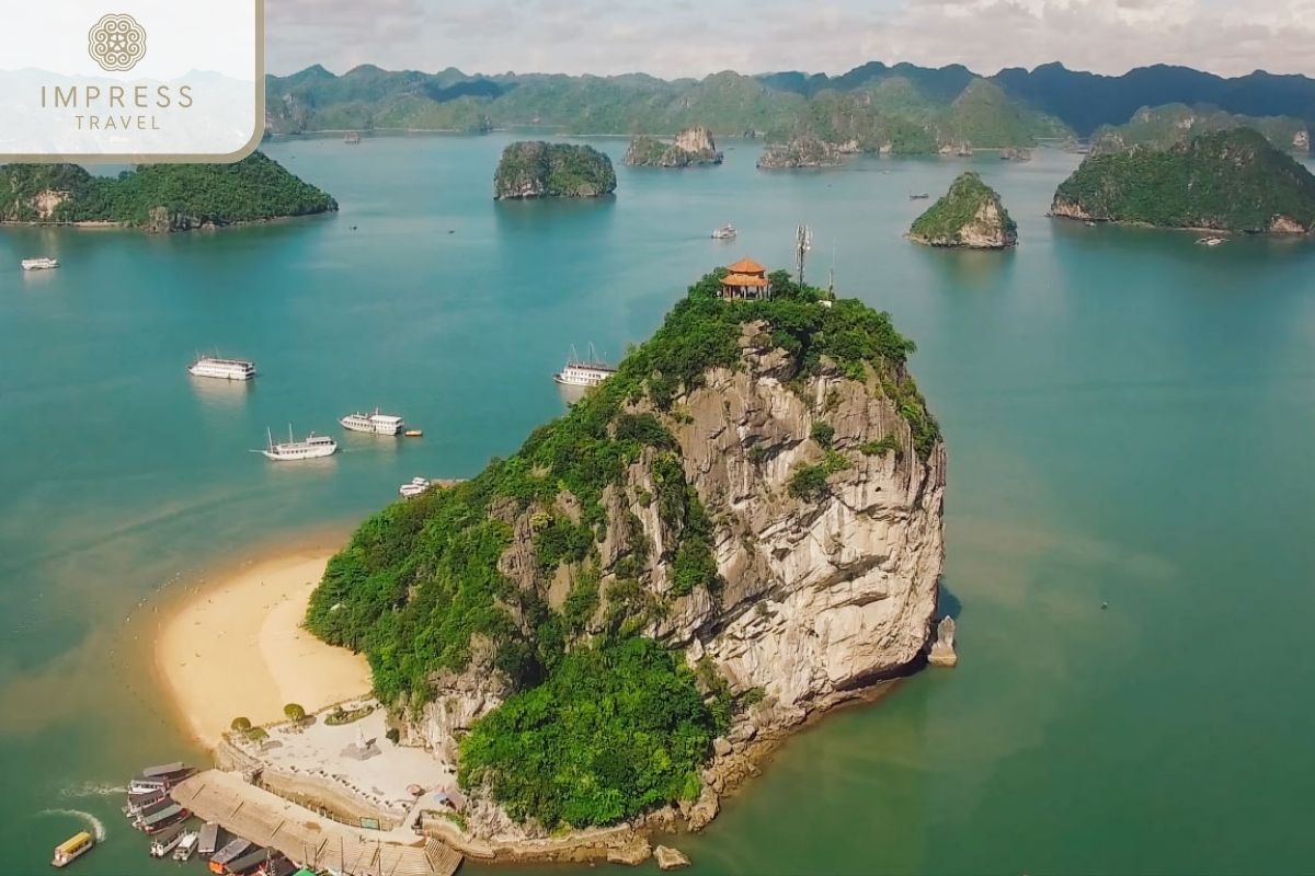 Titop Island in Bo Nau Cave with a Halong Bay Cruise