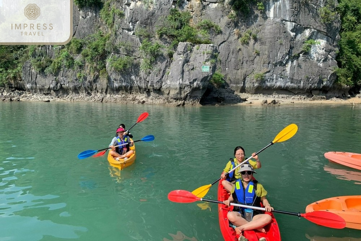 Kayaking in Ha Long Bay