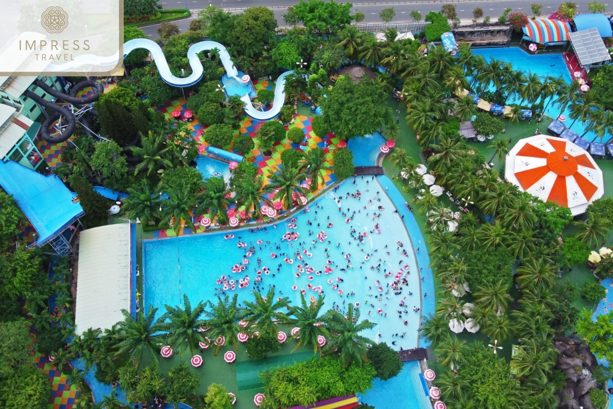 Overview of Attractions  of Explore the Exciting Dam Sen Water Park