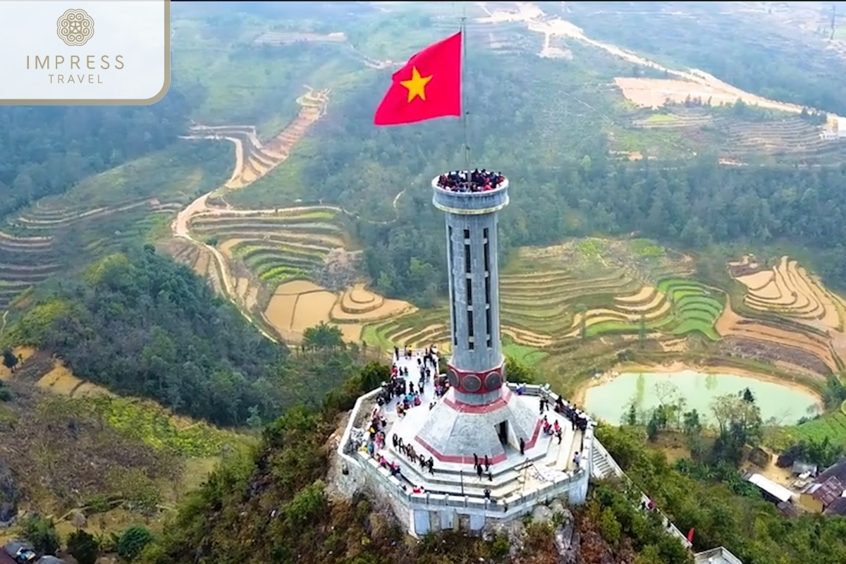 Lung Cu Flagpole in Ha Giang Adventure