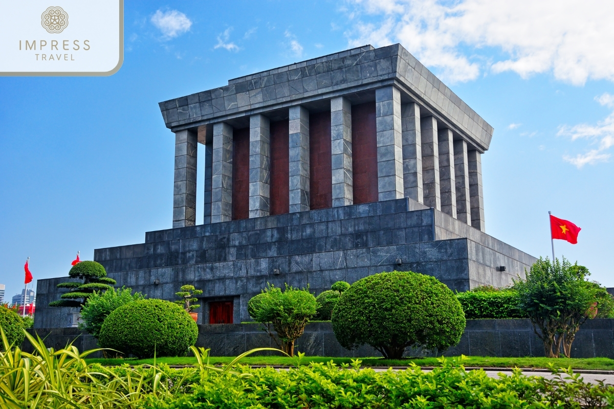 Ho Chi Minh Mausoleum in Join the People of Hanoi at Hoan Kiem Lake