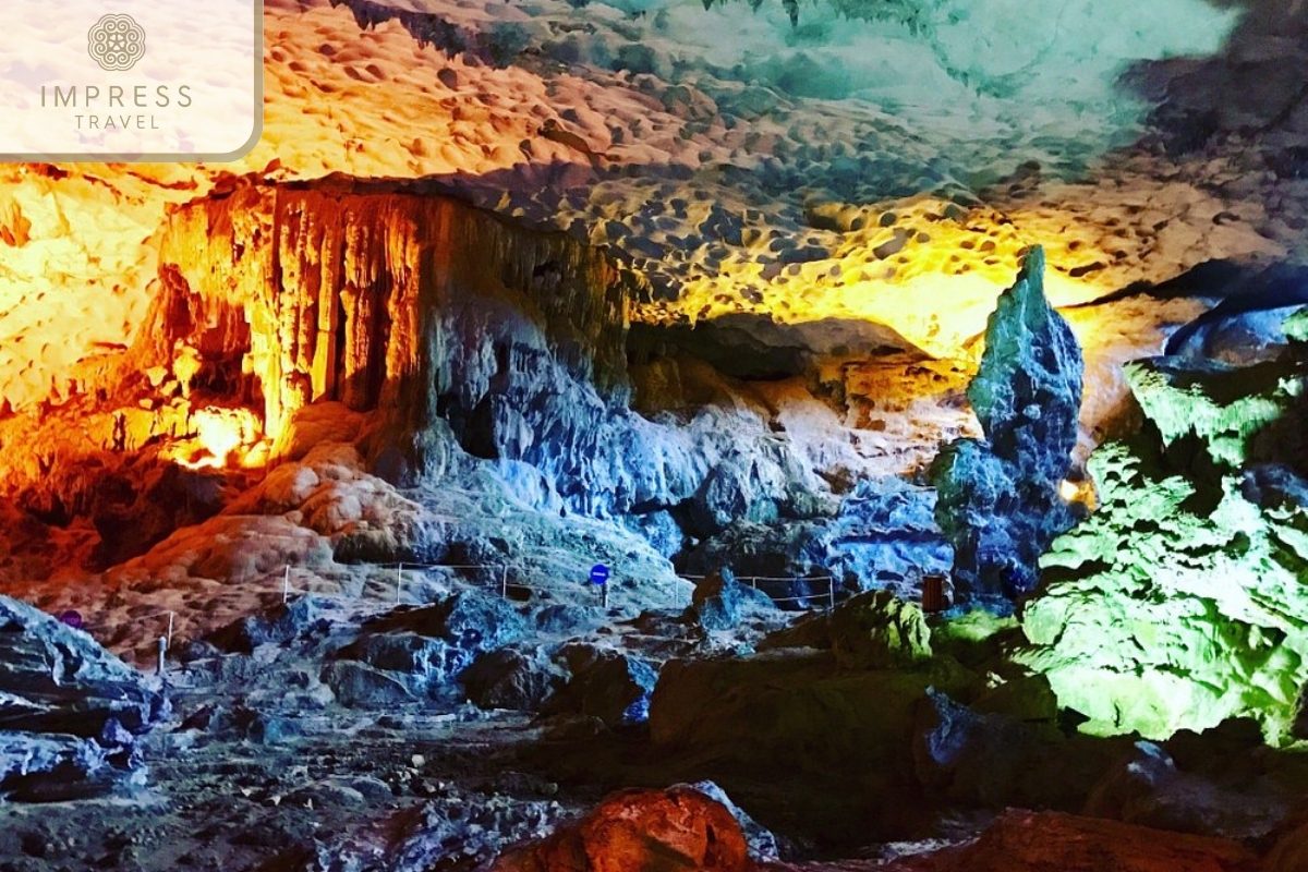 Sung Sot Cave in discover the mysterious caves of Halong Bay