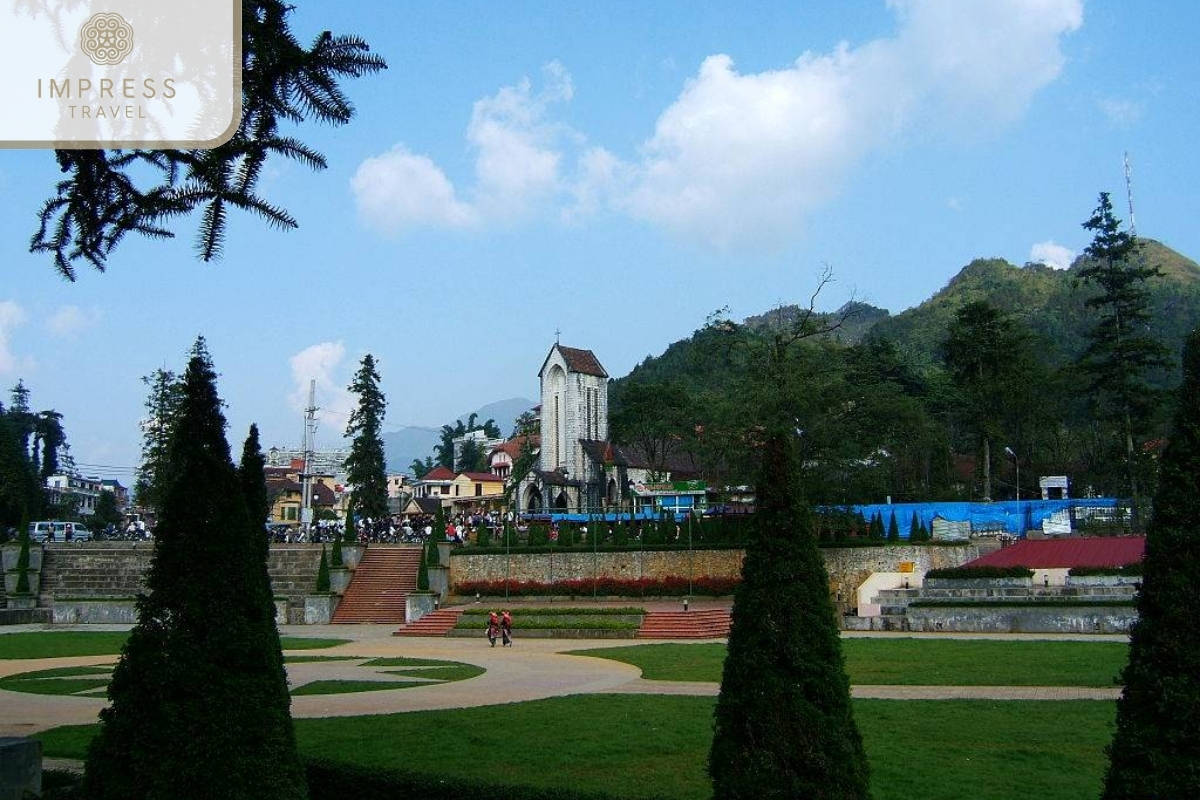 Sapa park in Truc Lam Dai Giac Zen Monastery in Sapa