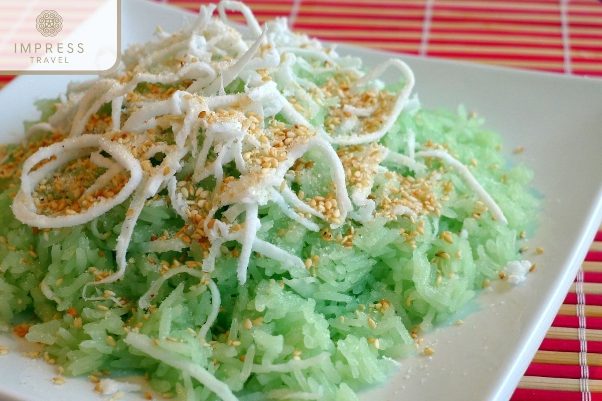 Pandan Sticky Rice in Phong Dien Floating Market