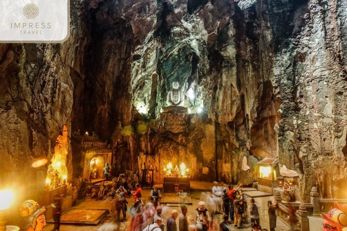 Huyen Khong Cave in Relaxing Tour at Non Nuoc Beach