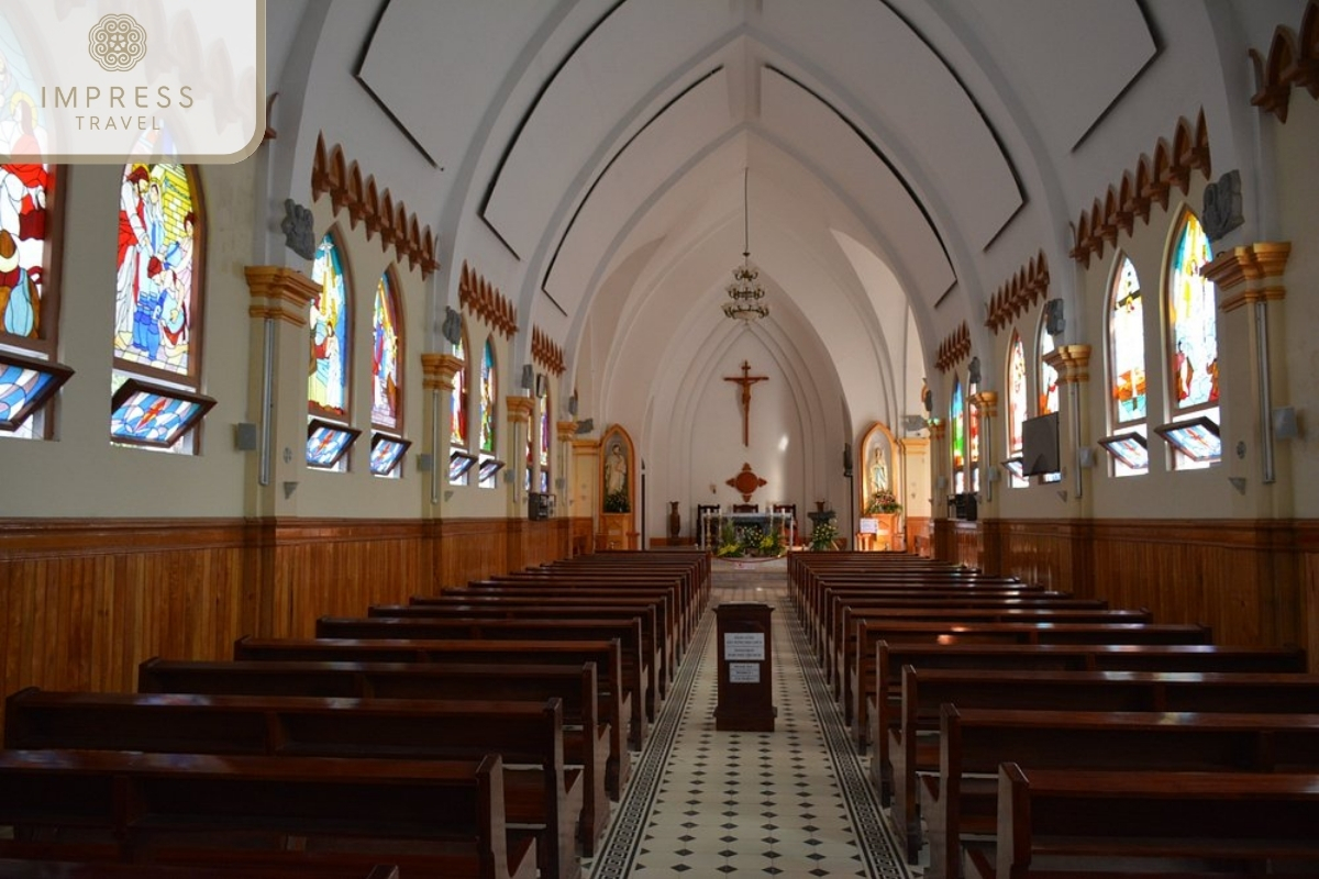 Inside the church