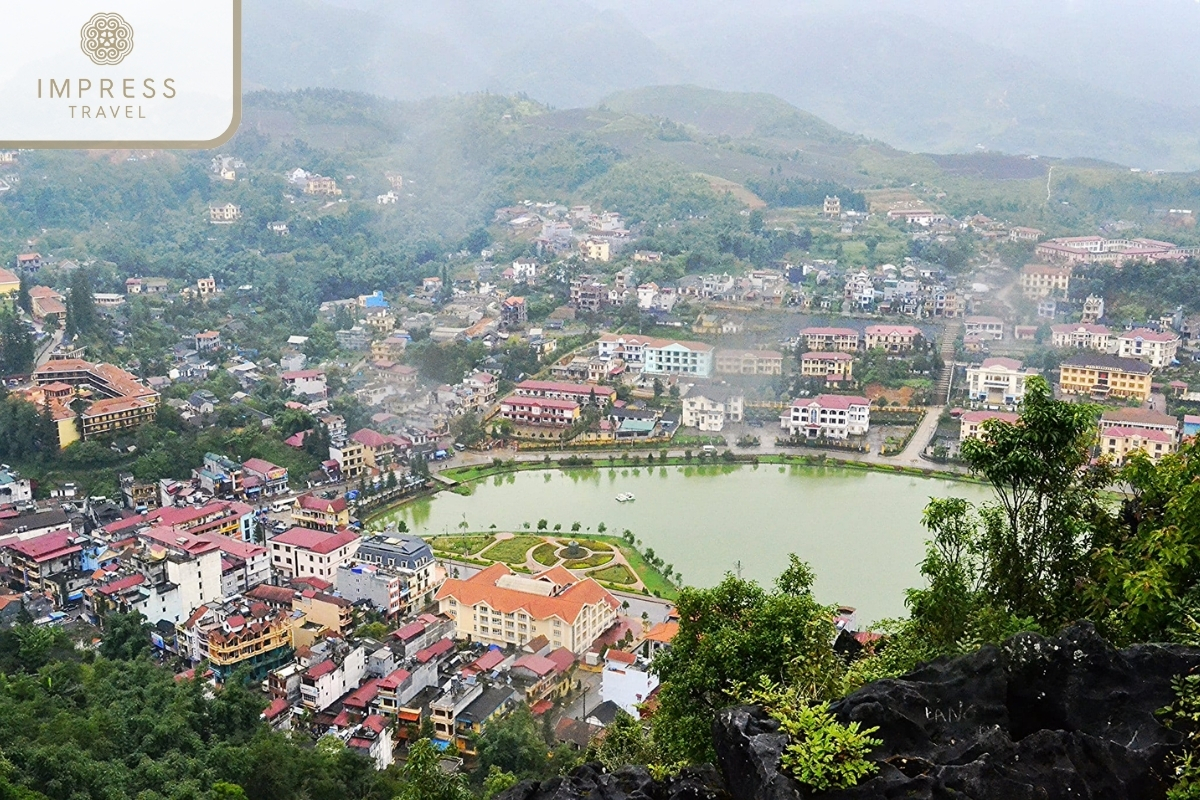 Sapa Town in Sapa Trekking Tour at Phu Tra Mountain