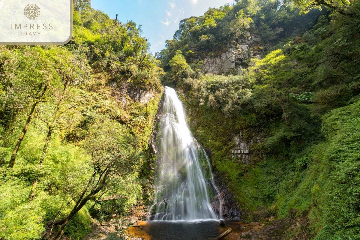 Love Waterfall in Sapa Trekking Tour at Phu Tra Mountain