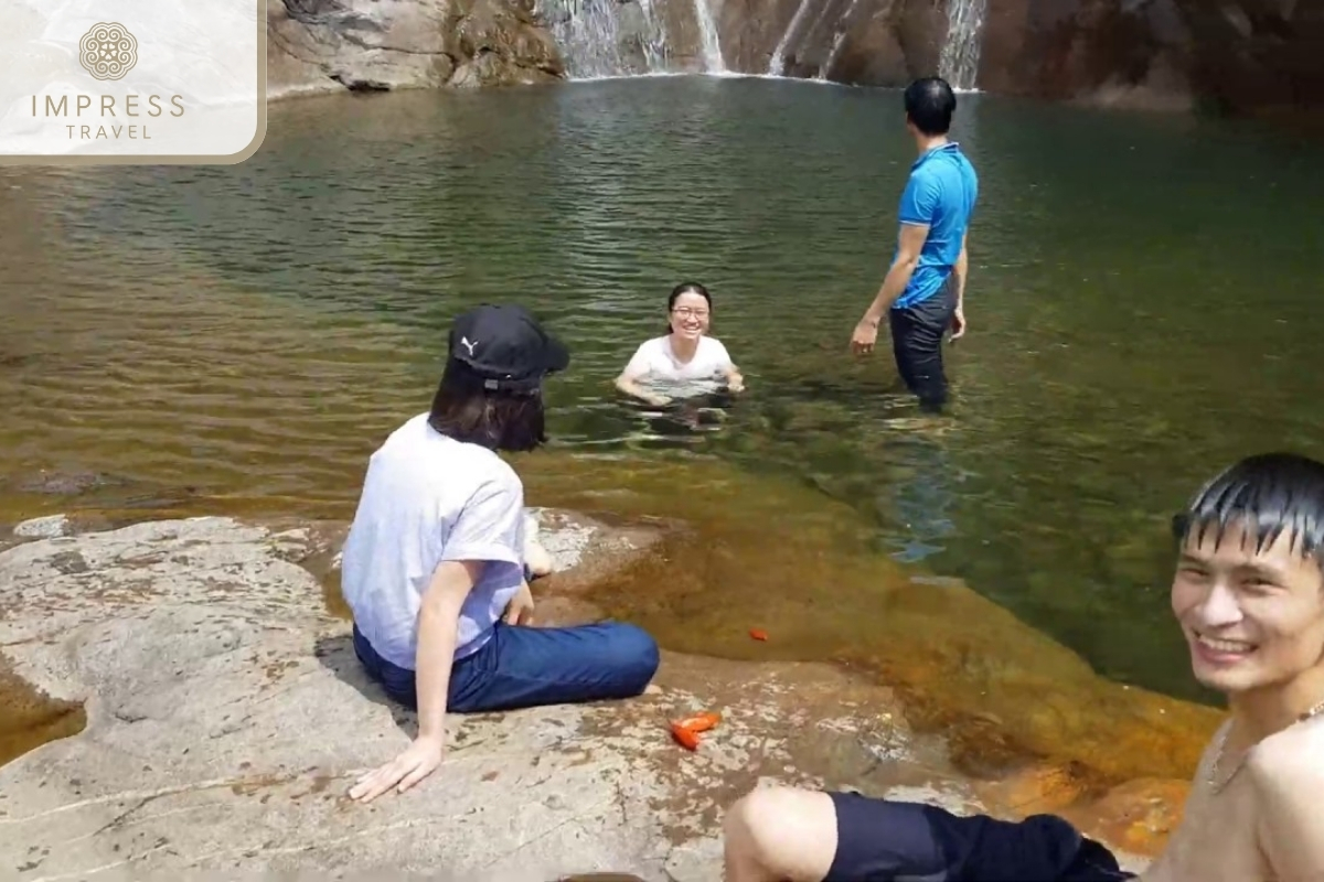 Resting by the Waterfall Pool 