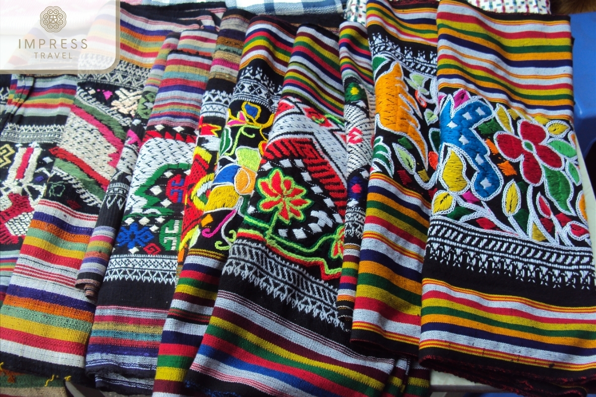 Unique brocade patterns in Thai People through a Pu Luong Tour