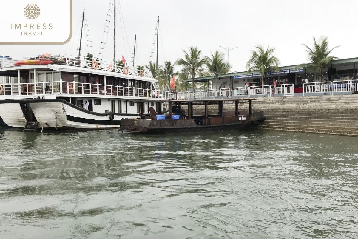 Tuan Chau Port in Me Cung Cave on a Halong Bay Tour