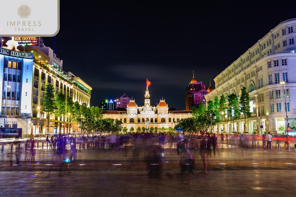 Nguyen Hue Walking Street in the best time to visit Ho Chi Minh City