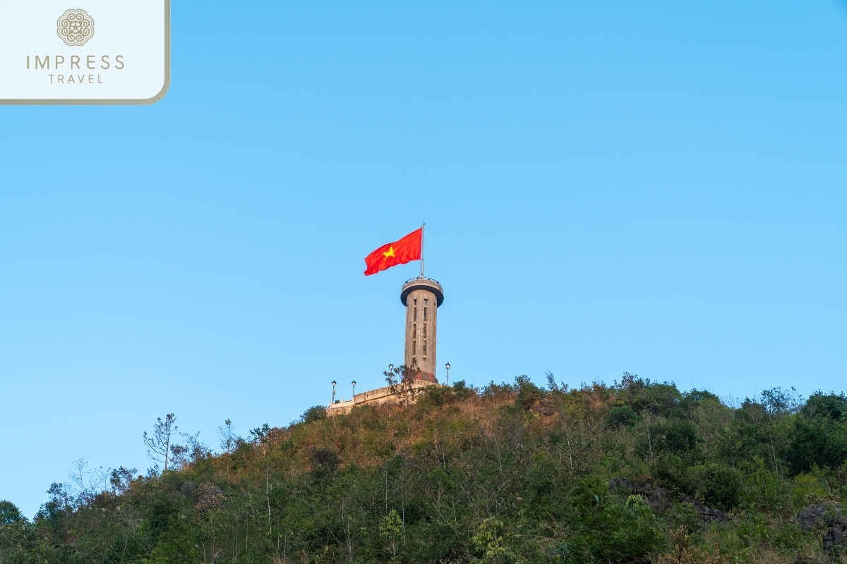 Lung Cu Flag Tower in top things to try on Ha Giang Tours