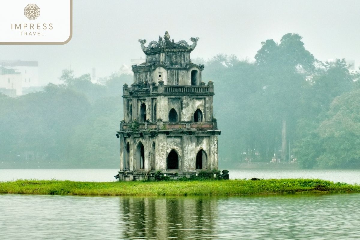 Hoan Kiem Lake in weekend journeys in Hanoi and Northern Vietnam