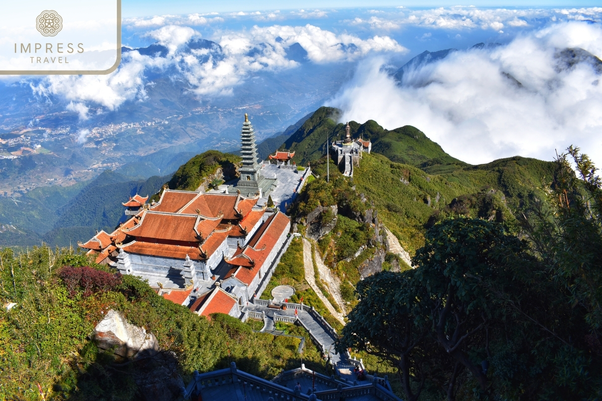 Mount Fansipan in Mount Fansipan via Modern Cable Car 