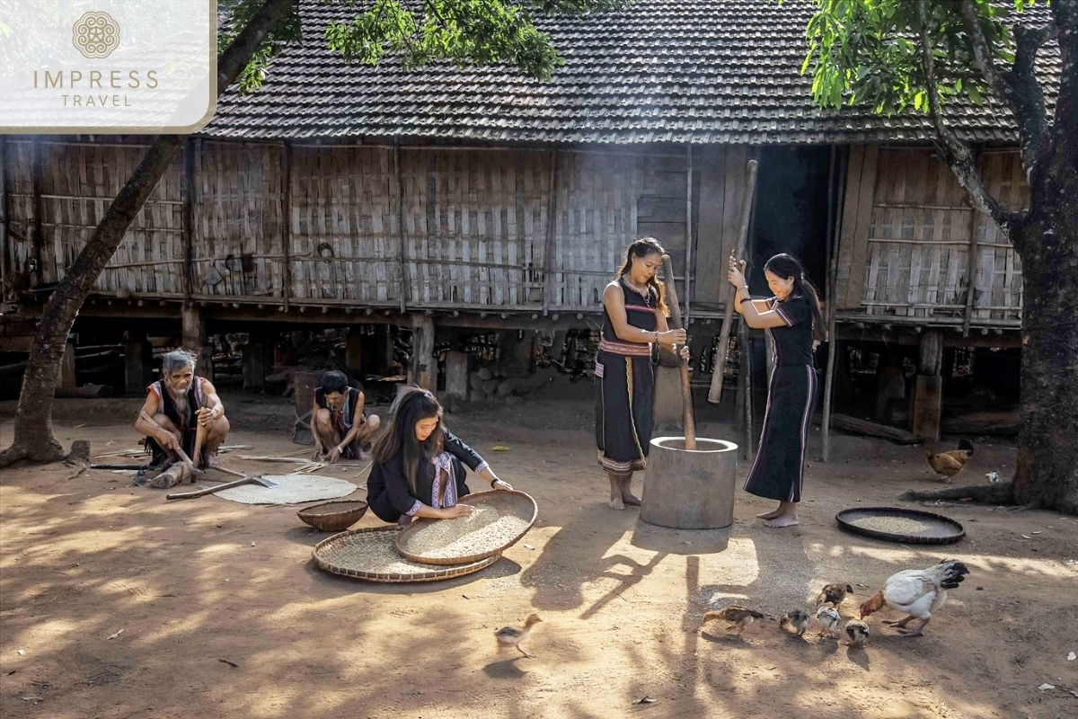 Thai white ethnic village in Unique Trekking Experience at Luot Village